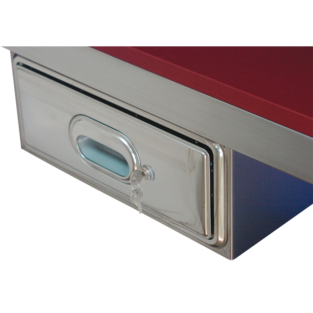 Gaveta com mecanismo de bloqueio