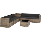 thumbnail of tectake Conjunto de muebles de ratán VERONA  Natural