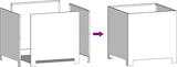 thumbnail of vidaXL Pflanzkübel 2 Stk. Olivgrün 30x30x30 Stahl