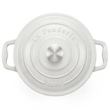 thumbnail of La Fonderie 1890 ronde braadpan IENA25 van geëmailleerd gietijzer, diameter 25 cm, inhoud 4,7 L, beige