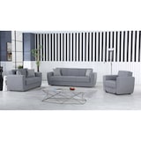 thumbnail of Dmora Divano letto Escobar, Divano letto contenitore a 3 posti lineare, 223x84xh80 cm, Grigio