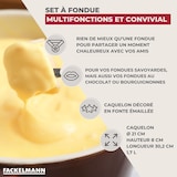 thumbnail of Set à fondue Savoyarde 4 personnes fonte émaillée Fackelmann