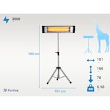 thumbnail of PURLINE Riscaldatore a infrarossi per esterni 3000W con treppiede HEATY EXC 30