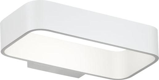 Klaus LED-Wandleuchte 8W 3000K IP54 in Weißaluminium - Modernes minimalistisches Design für draußen und drinnen - Rossini Group