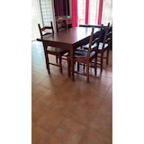 thumbnail of shopinnovativo -Tavolo arte povera con gambe tornite allungabile fino 240 in legno massello e mdf con rifinitura in noce 160x85x78 H