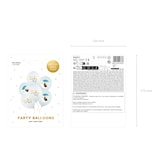 thumbnail of 6 Luftballons Baby Boy 30cm Latexballons Helium Ballons Geburt Taufe Geburtstag Ballonset Geburtstagsdeko Babyparty Deko Junge Weiß Hellblau Pastell