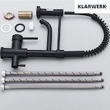 thumbnail of Bernd | Torneira de filtro de 3 vias para gastronomia preto mate | de osmose em aço inoxidável para cozinha misturadora de restaurante 360° 2 ligações