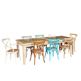 thumbnail of Biscottini Silla de madera 88x52x48 cm | Silla de cocina| Silla de comedor y jardín | Estilo Thonet vintage