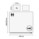 thumbnail of DoubleDry Dekbedovertrek Teddy Fleece - Lits Jumeaux 240x220 cm + 2 Kussenslopen - Zacht & Huidvriendelijk - Ecru