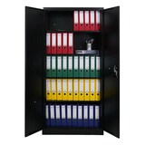 thumbnail of PROREGAL Mega Deal 4x Flügeltürenschrank ELEPHANT Metall Aktenschrank komplett montiert abschließbar 180x80x40cm Stahl 4 Ebenen Stahlschrank Schwarz