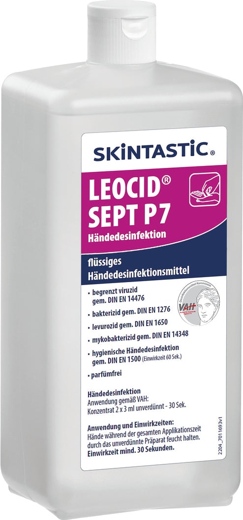 Bartscher SKINTASTIC® LEOCID SEPT P7, VE: 1 Karton (12 Flaschen) (173084)