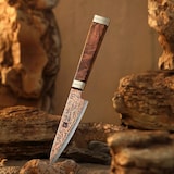 thumbnail of XinZuo - Koper Damascus Schilmes 10 cm - X08C series - gemaakt van 53-laags koper damascus