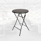 thumbnail of BRASQ Statafel Zwart ø80 x 110 cm - Bartafel - Vouwtafel - Inklapbaar van kunststof en metaal voor binnen en buiten