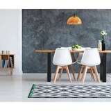 thumbnail of Pack Mesa de Comedor o Cocina Madera Maciza 160cm + 6 Sillas Nordic Blanco