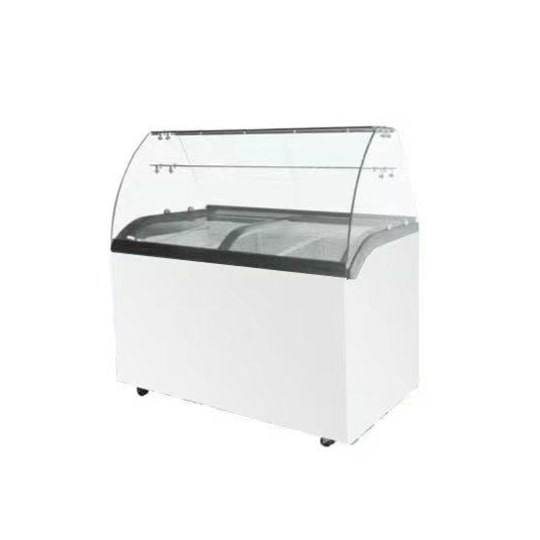 Vitrine à glace sur roulettes 9 bacs à glace