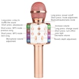 thumbnail of Microphone Sans Fil LED Bluetooth Avec Réduction De Bruit Et Effets Sonores Rose YONIS