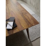 thumbnail of Massivholz Esstisch ``Savio``: Retro Landhausstil, handgefertigt, Sheesham-Holz, Braun mit Maserungen. 180x80x76 cm | Kadima Design