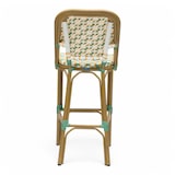 thumbnail of Barhocker ST GERMAIN - Geflecht in Grün und Gelb