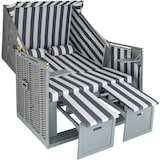 thumbnail of Strandkorb mit Polster, verstellbar, inkl. Schutzhülle