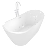 thumbnail of freistehende Badewanne Wanne F23 180cm Whirlpool Luft & Wasser mit Armatur AF04
