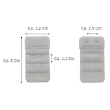 thumbnail of BH Verlängerungen 2-reihig, 32mm, 3er Set Weiß - Wäsche Verschluss Adapter