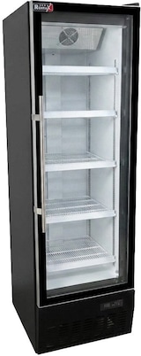 thumbnail of Romux® Glastürkühlschrank MC 450 Liter 1 Tür Belüftet Schwarz | Professioneller Getränkekühlschrank mit Glastür & LED