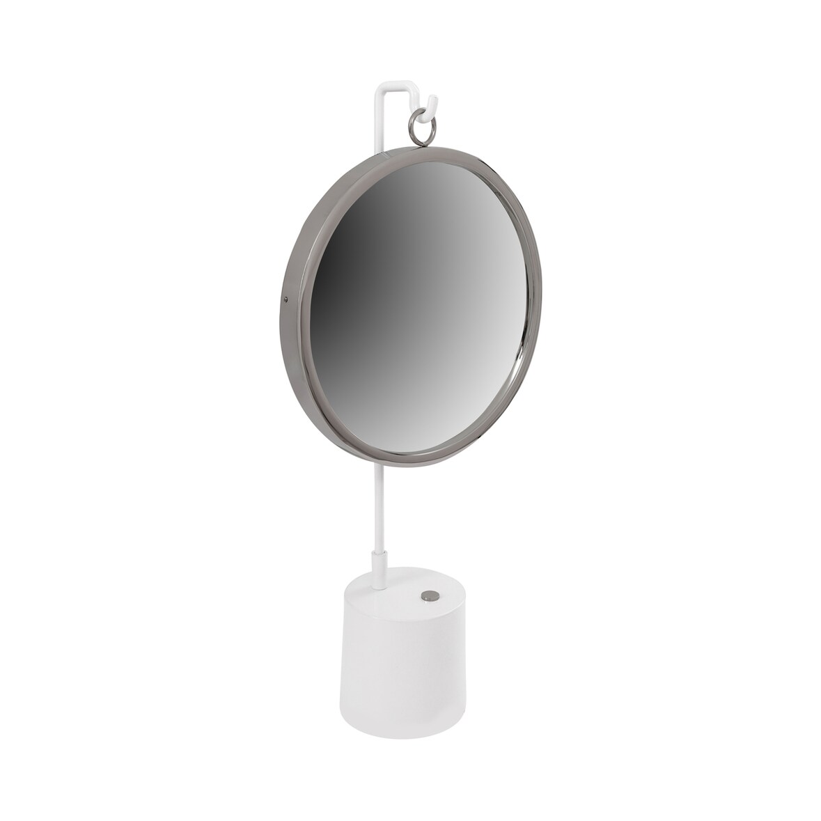 Tischspiegel Etheline 200 Weiß / Silber