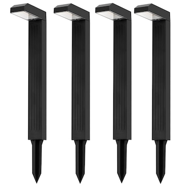 Lumisky Estacas de Fixação Solar TORLY H49CM Plástico Preto