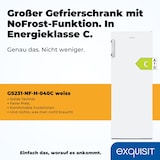 thumbnail of Exquisit Gefrierschrank GS231-NF-H-040C weiss | Gefrierschrank NoFrost 161 L Volumen | 4* Schnellgefrieren | Alarm | Gefrierschrank Gross