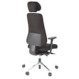 thumbnail of Bürostuhl / Chefsessel PRO-TEC 400 Stoff schwarz Alu poliert hjh OFFICE