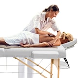 thumbnail of 3 Zonen Massageliege mit 10cm Polsterung und Holzgestellweiß