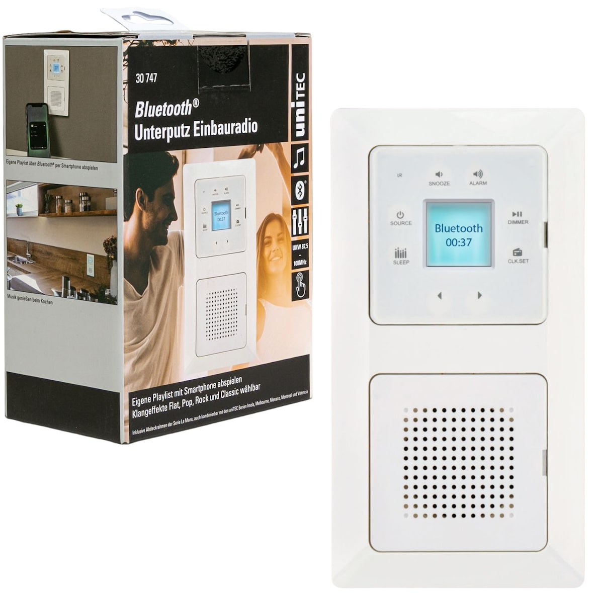 Unterputz Radio mit Touchfunktion + Bluetooth