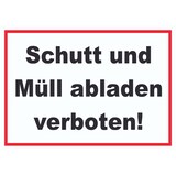thumbnail of Schutt und Müll abladen verboten Schild A6 (105x148mm)