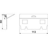thumbnail of OBO Bettermann Datentechnikträger DT UH2 C 7368474