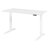 thumbnail of bümö elektrisch höhenverstellbarer Schreibtisch 160x80 cm in weiß, Gestell weiß - Sitz & Stehschreibtisch mit Memoryfunktion, elektrischer Stehtisch