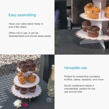 thumbnail of Intirilife Etagere aus Karton mit 3 Ebenen in Weiß - 30 / 24.5 / 18.5 x 33 cm - Tortenständer aus Pappe, Muffinständer Cupcake Ständer