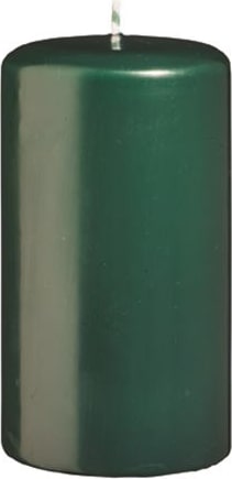 Kerzen Stumpenkerzen Dunkelgrün , 60 x 60 mm, 16 Stück