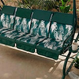 thumbnail of Balancelle 4 places MIZAR XL inclinable et transformable en lit, structure en métal, toit réglable en polyester imperméable (Vert Matrix)