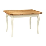 thumbnail of Biscottini Esstisch – Ausziehbarer Küchentisch – Restauranttische 120x80 cm – Massivholztisch Made in Italy – Moderner Tisch in Natur und Weiß