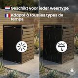 thumbnail of 4gardenz® Premium Kliko Ombouw 3 bakken - Containerombouw  - Zwart