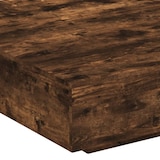 thumbnail of Table basse chêne fumé 100x100x31 cm bois d'ingénierie Modèle Nova Minimal