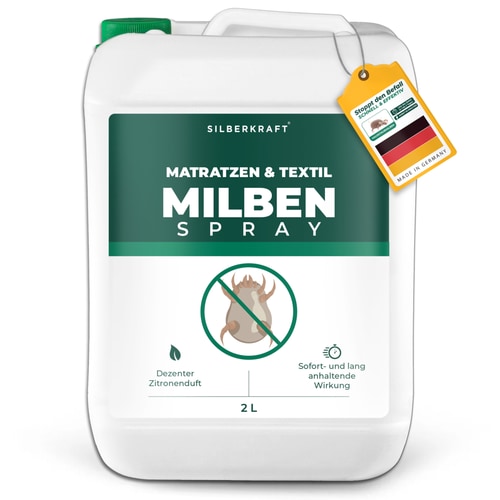 Milbenspray für Matratzen & Textil - Milben im Bett vertreiben: 2 L