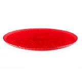 thumbnail of Excelsa assiette décorative Arabesque Red verre 31xH1,5x31 cm rouge