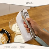 thumbnail of Briebe Elegance Handmixer Handrührgerät Konditorei-Spezial 5 Geschwindigkeiten + Turbo, HM1174WHT, Weiß