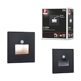 thumbnail of Paulmann Encastré mural LED Edge Quadro  carré 80x80mm  1,2W 25lm 230V  2700K Noir mat 93135
