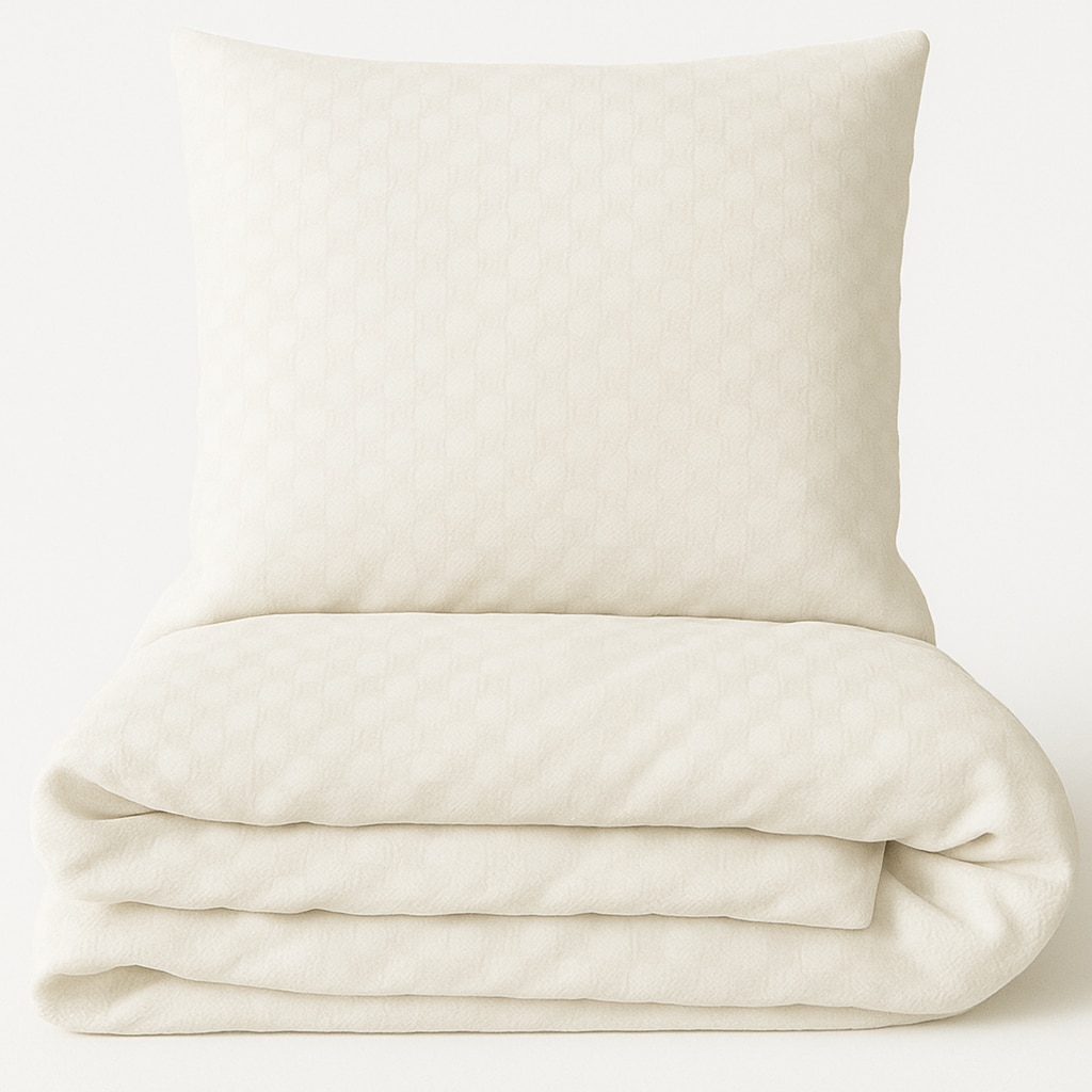 Bettwäsche 200x220 cm Baumwolle Set Renforce Beige Kariert weich Kissenbezug 80x80 cm mit Reißverschluss alle Jahreszeiten