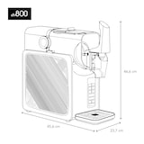 thumbnail of Slushmachine met 5 vooraf ingestelde modi: ijsdranken, milkshakes, koffie & cocktails, 2,5 liter, koelhoudfunctie en zelfreiniging, touchscreen