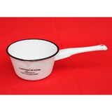 thumbnail of Kochtopf Topf mit Griff 51227 Weiß emailliert Emaille Kasserole Emailetopf Email