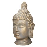 thumbnail of ECD Germany Buddha Kopf Statue 74,5 cm Bronzeoptik Polyresin Dekofigur Skulptur Meditation Yoga Innen Außen