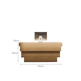 thumbnail of Empfangstheke, Moderne Bar, Rezeption, Service-Theke, Restaurantbar, Tisch, Theke, Besucherempfang 160cm【Taijie 160】
